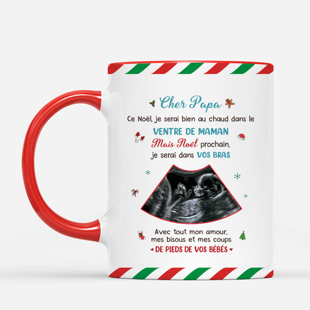 6196MFR2 mug personnalise noel avec photo cher futur papa future maman 6196mkvcb