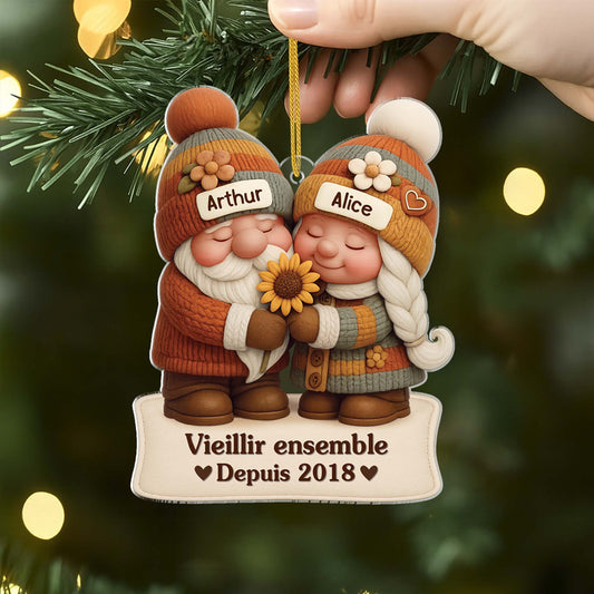 6200OFR2 effet dimpression 3d ornement noel acrylique personnalise couple vieillir ensemble 6200o8ltg_1