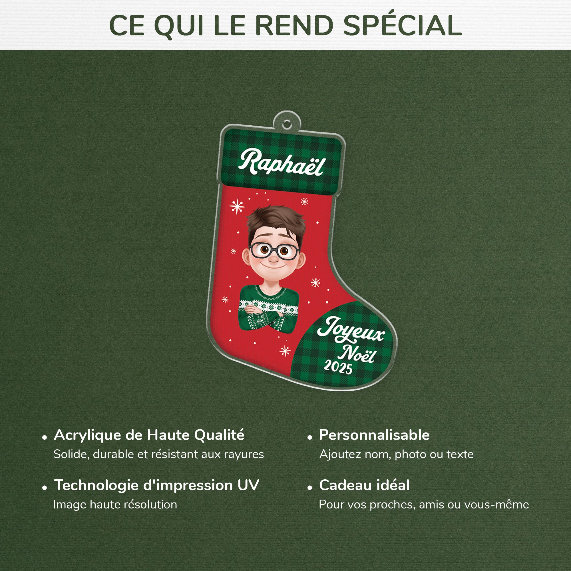 6202OFR4 ornement acrylique personnalise pour femme et homme joyeux noel 6202oktqb