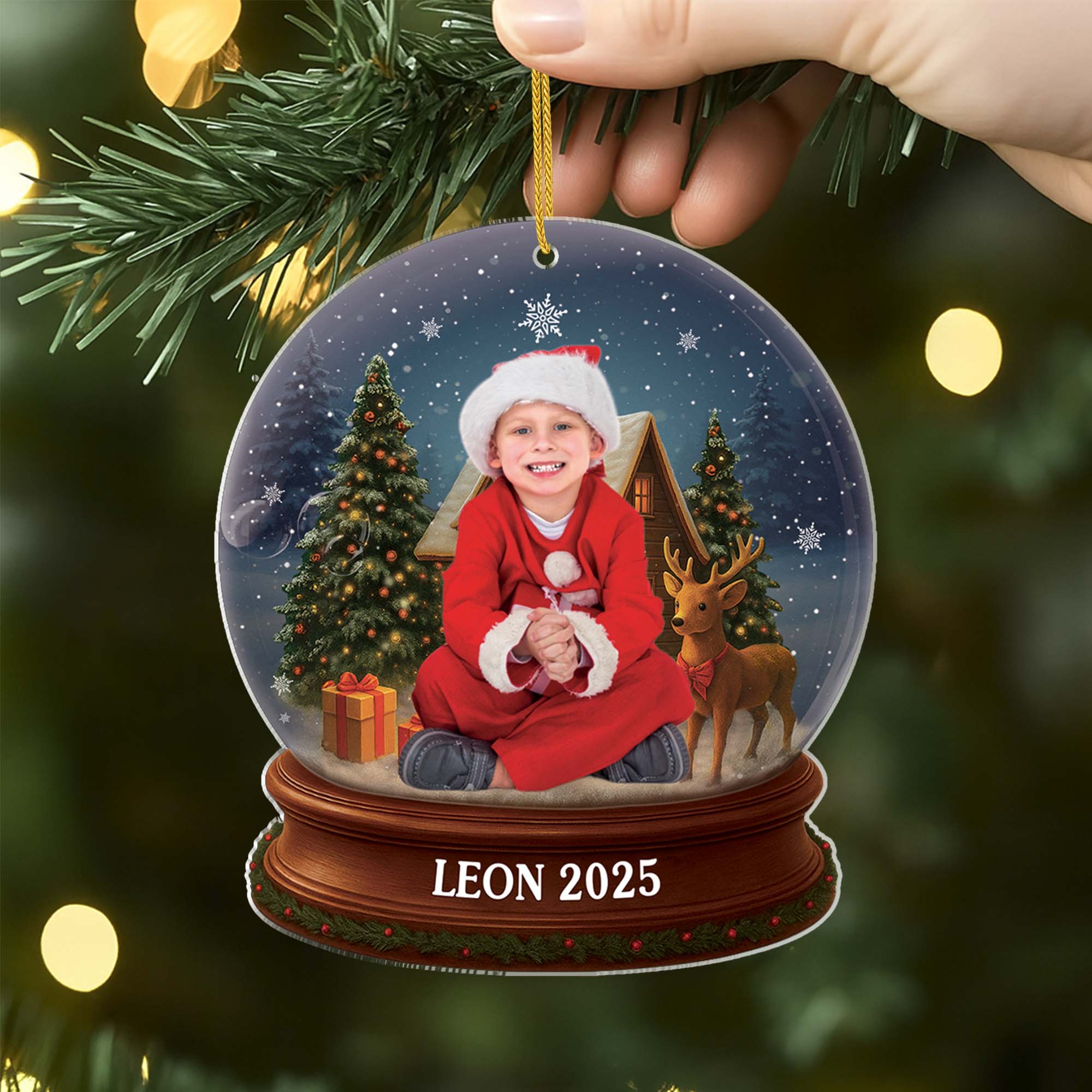 6212OFR2 ornement noel acrylique personnalise avec photo boule a neige enfant 6212othtk_2f22a1ed 9551 4b0e 8af8 2749056b74ff