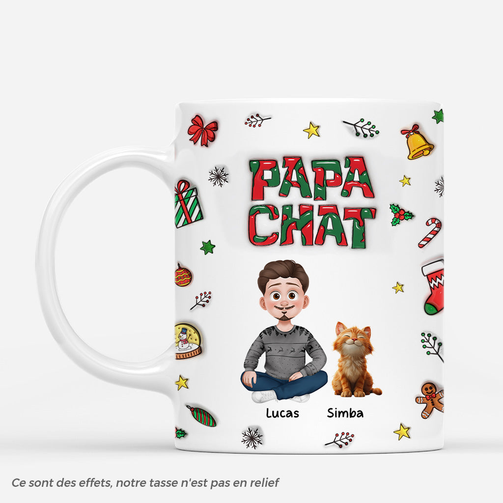 6270MFR1 effet dimpression 3d mug personnalise maman chat de noel 6270mkhad