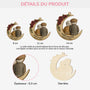 6321OFR3 effet dimpression 3d ornement noel en bois a 1 couche personnalise couple depuis notre premier baiser 6321o3v5g