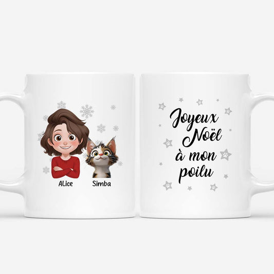6326MFR1 mug personnalise avec chat joyeux noel a mon poilu 6326m6und