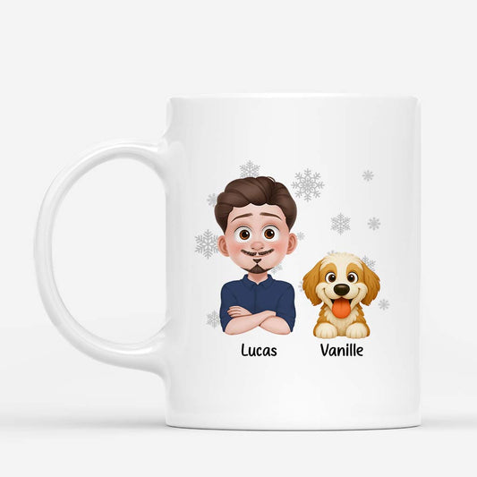 6326MFR2 mug personnalise avec chien joyeux noel a mon poilu 6326m6unc