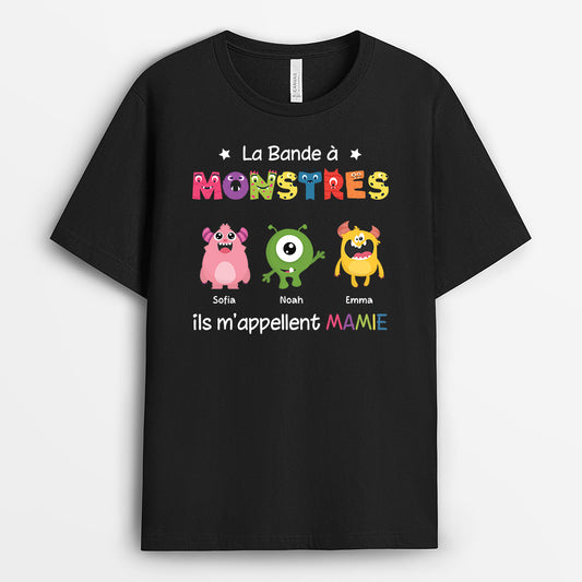 6327AFR1 t shirt personnalise la bande des monstres de papy mamie 6327a6lab_1