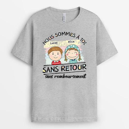 6329AFR2 t shirt personnalise pour papa maman nous sommes a toi 6329a6l5a