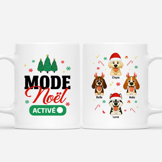 6332MFR1 mug personnalise avec chien mode noel active 6332m6ycc
