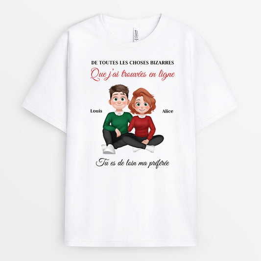 6381AFR1 t shirt personnalise couple tu es ma preferee 6381aklng_1