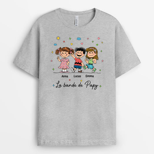 6395AFR2 t shirt bd personnalise pour mamie et papy la bande a mamie 6395atyca
