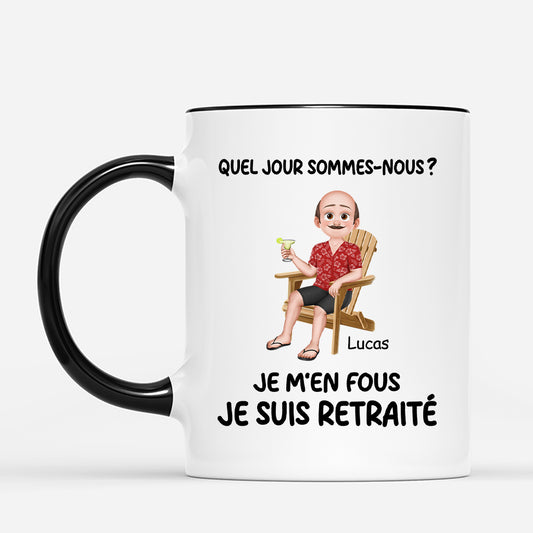 6428MFR2 mug personnalise avec calendrier bonne retraite 6428m3tna