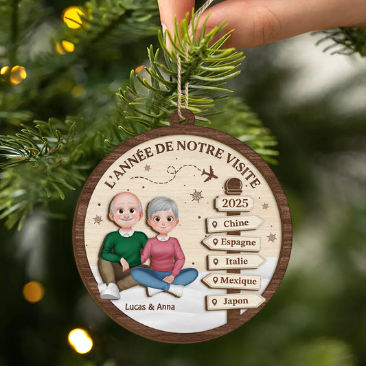 6462OFR2 ornement noel en bois a 2 couches personnalise couple annee de notre visite 6462o3qzg