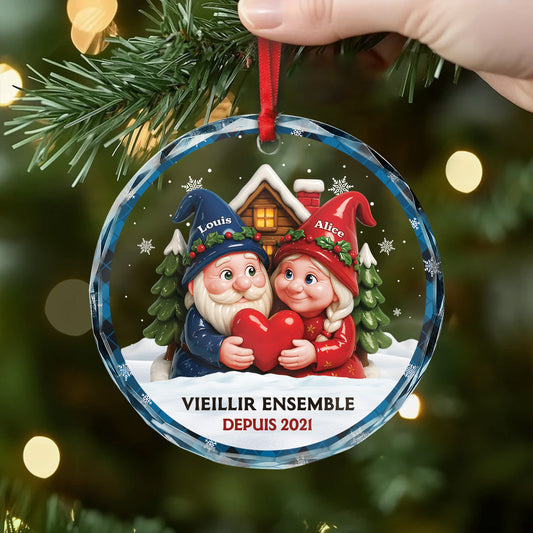 6478OFR2 ornement noel en verre personnalise couple vieillir ensemble avec coeur 6478o3m0g_12a657e5 effc 4db8 8972 2ca76a78535d