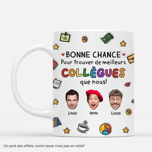 6518MFR1 effet dimpression 3d mug personnalise collegue_ avec photo bonne chance 6518m8lwo_2