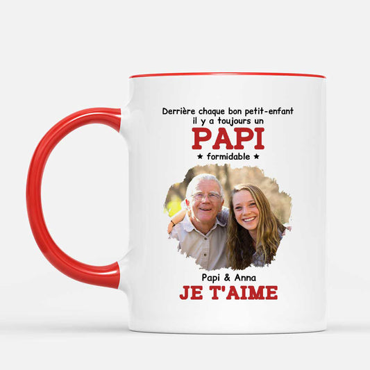 6556MFR2 mug personnalise pour papy mamie avec photo derriere chaque bon enfant 6556m6pwb