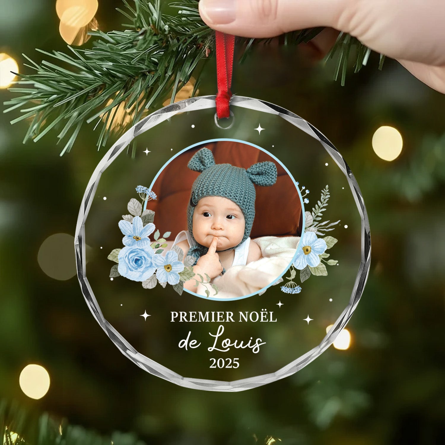 6572OFR1 ornement en verre personnalise avec photo bebe premier noel 6572o8ltk_1