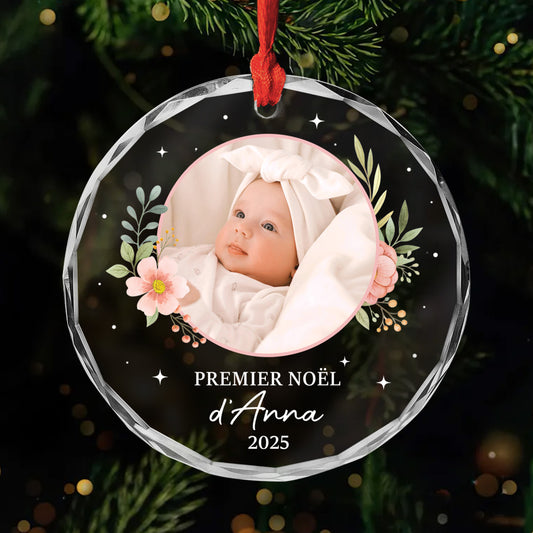 6572OFR1 ornement en verre personnalise avec photo bebe premier noel 6572o8ltk_2