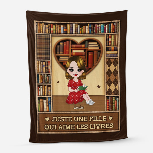 6596BFR1 plaid personnalise pour femme jaime mes livres 6596bkm5a