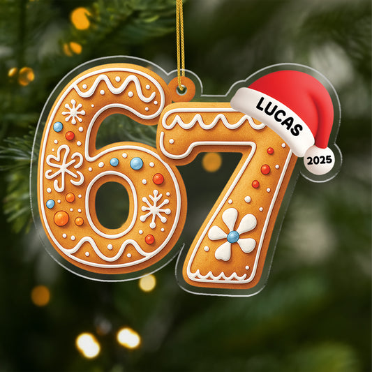 6611OFR1 ornement acrylique personnalise deco noel drole 6611o3vza