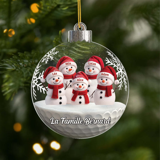6636OFR1 ornement noel acrylique personnalise famille avec bonhomme de neige 6636o3l5i_1
