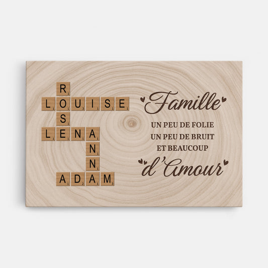 6648CFR1 toile mot croise personnalise cest notre famille 6648c8qci