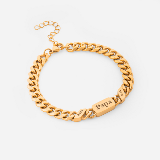 6677JFR1 bracelet gourmette homme_ personnalisable avec prenom 6677j0v5b