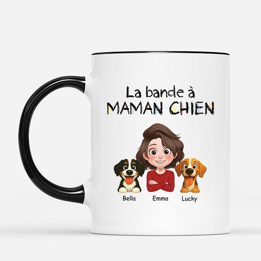 6762MFR2 mug personnalise chien la bande a papa chien 6762mkt5c