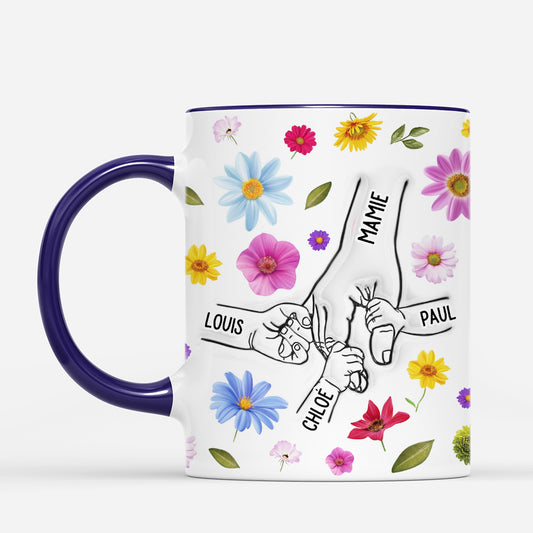 6779MFR1 effet dimpression 3d mug personnalise fleurs de maman mamie 6779m3laa_2