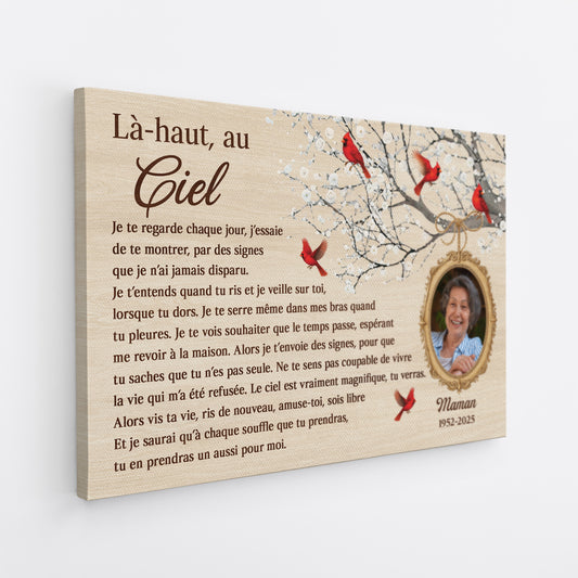 6801CFR2 toile pesonnalise avec photo commemorative le ciel est vraiment magnifique tu verras 6801c8tzb