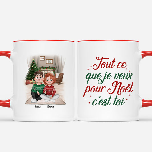 6945MFR2 mug personnalise couple de noel tout ce que je veux cest toi 6945mkp5g