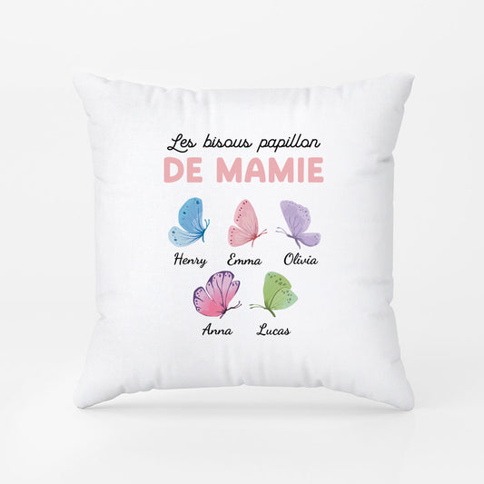 6947PFR1 coussin personnalise maman mamie les bisous papillon 6947ptvta_1