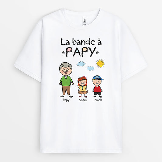6967AFR1 t shirt personnalise la bande a papymamie 6967a3t5b