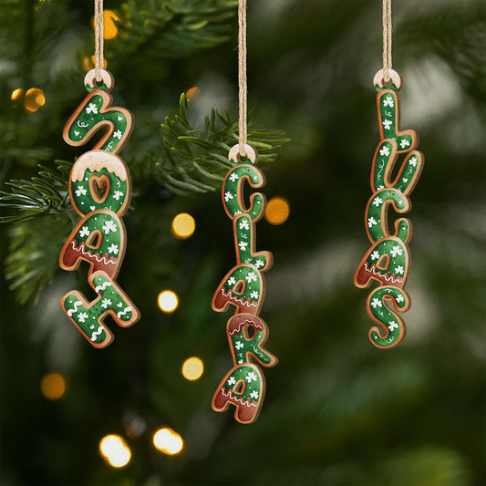 7011OFR1 effet dimpression 3d ornement noel en bois a 1 couche personnalise pour femmehomme lettres style biscuit sapin 7011okv5a