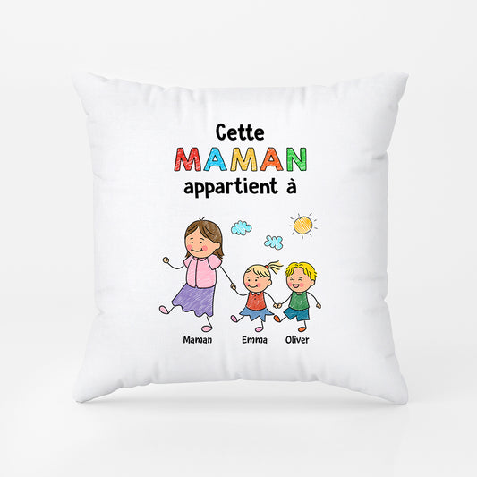 7078PFR1 coussin maman papa ce papa cette maman appartient a 7078ptpaa