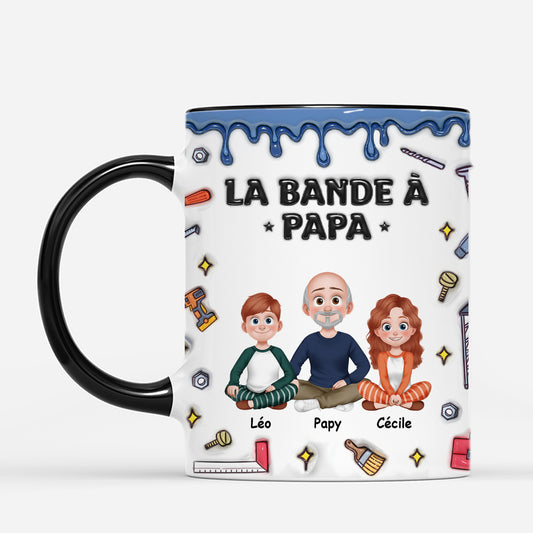 7088MFR2 effet dimpression 3d mug de noel personnalise la bande a papa maman 7088mttaa