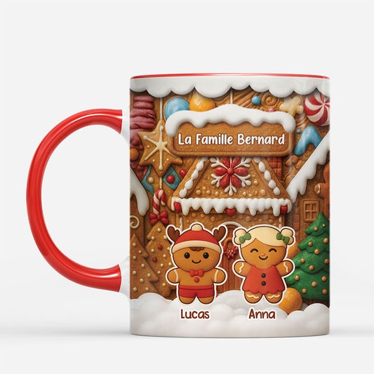 7106MFR2 effet dimpression 3d mug personnalise la famille biscuit de noel 7106m8qti