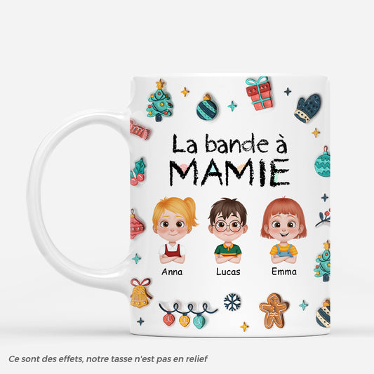 7107MFR1 effet dimpression 3d mug personnalise la bande a papa maman a noel 7107mktwa