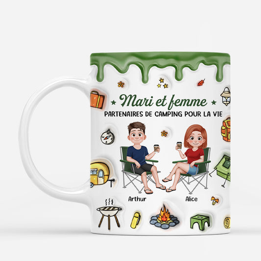 7120MFR1 effet dimpression 3d mug personnalise couple mari et femme partenaires de camping 7120mklmg_1