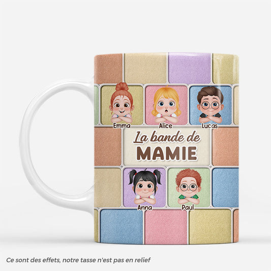 7124MFR1 effet dimpression 3d mug personnalise jolis enfants de mamie papy 7124mkva