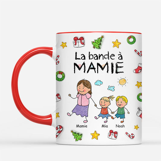 7133MFR2 effet dimpression 3d mug personnalise la bande de mamie papy noel 7133mkv5b