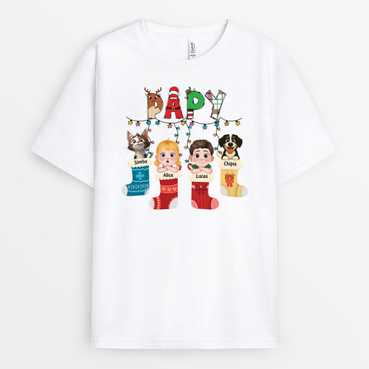 7194AFR1 t shirt personnalise de noel enfant de mamie papy 7194a6knb