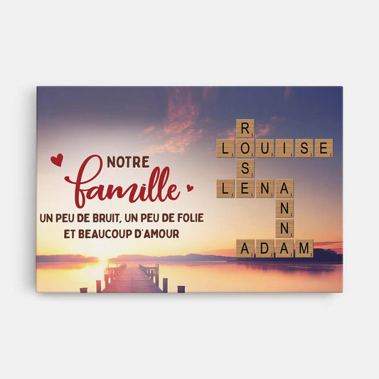 7215CFR1 toile mot croise personnalise rentrer a la maison pour noel 7215c6t5i