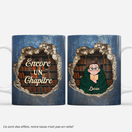 7237MFR1 effet dimpression 3d mug personnalise femmehomme aime les livres encore un chapitre 7237mkvmb