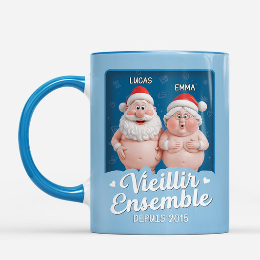 7249MFR1 effet dimpression 3d mug personnalise couple de noel vieillir ensemble avec humour 7249m3lcg_2