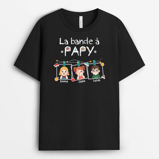 7253AFR1 t shirt personnalise la bande a papy mamie de noel 7253akt5b