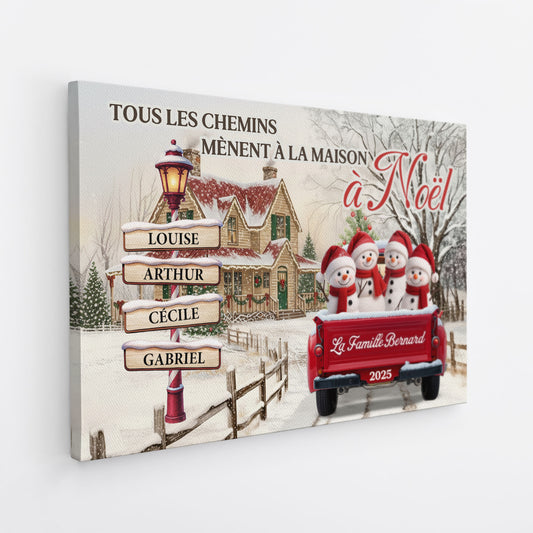 7268CFR2 toile personnalisee prenom avec mot croise noel en famille 7268ctv5i