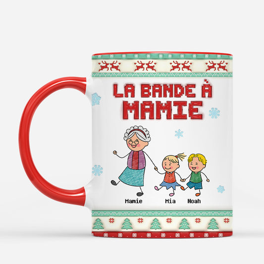 7306MFR2 effet dimpression 3d mug personnalise bande de papy mamie a noel 7306m6pab