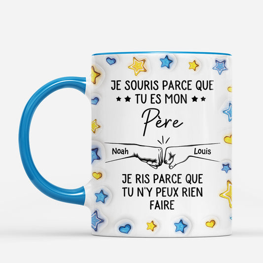 7340MFR2 mug personnalise effet dimpression 3d tu es mon frere papa 7340m
