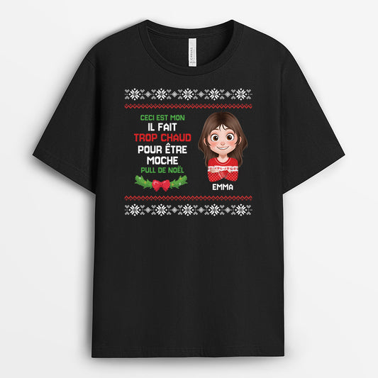 7346AFR1 t shirt personnalise ceci est mon t shirt de noel drole 7346a6mna