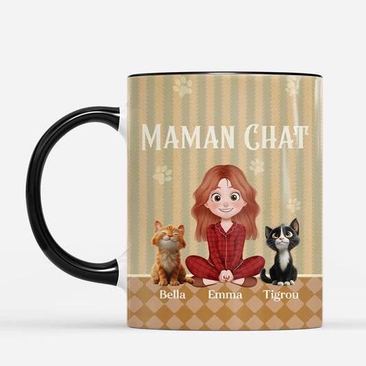 7424MFR1 mug personnalise chat maman chat pastel 7424m8tad