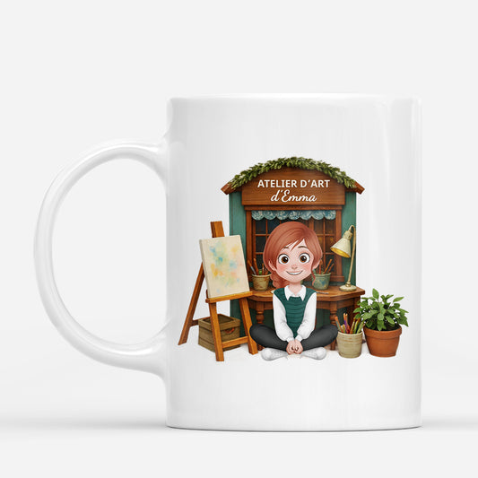 7433MFR1 mug personnalise pour peintre mon atelier d_art 7433mttca